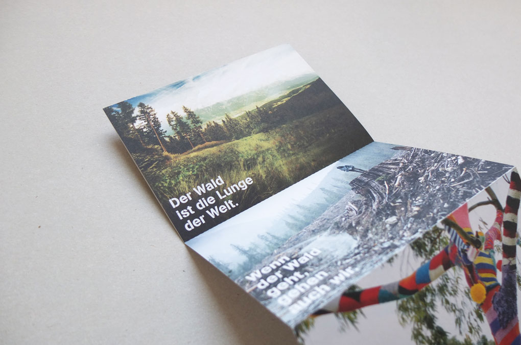 Initiative HOLY WOOD, Infoflyer Design/Layout