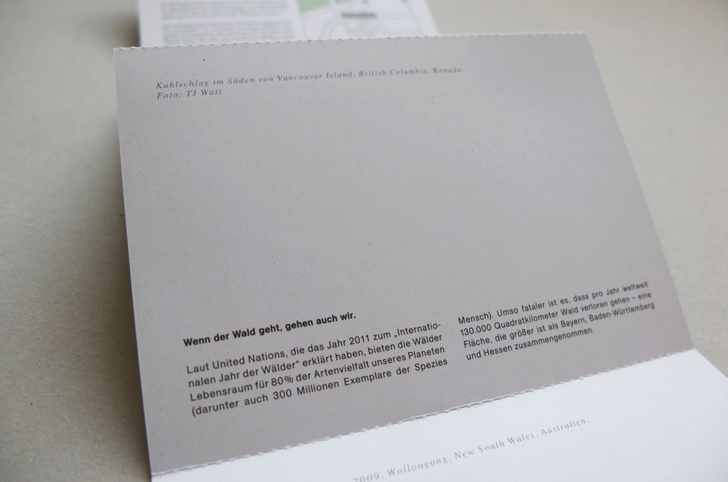 Initiative HOLY WOOD, Infoflyer Design/Layout