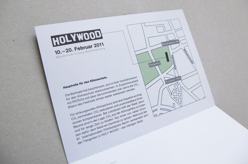 Initiative HOLY WOOD, Infoflyer Design/Layout