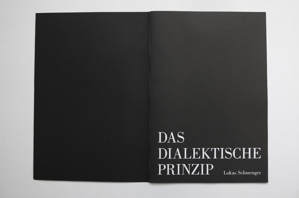 Das Dialektische Prinzip, Design/Layout
