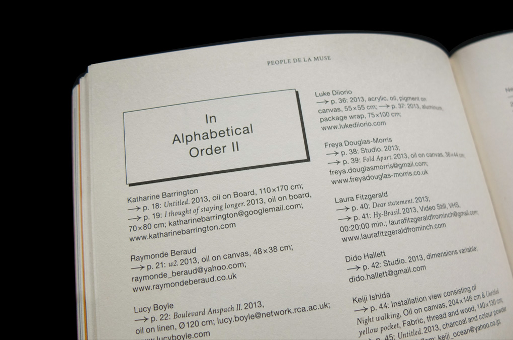 People de la Muse…, Design/Layout