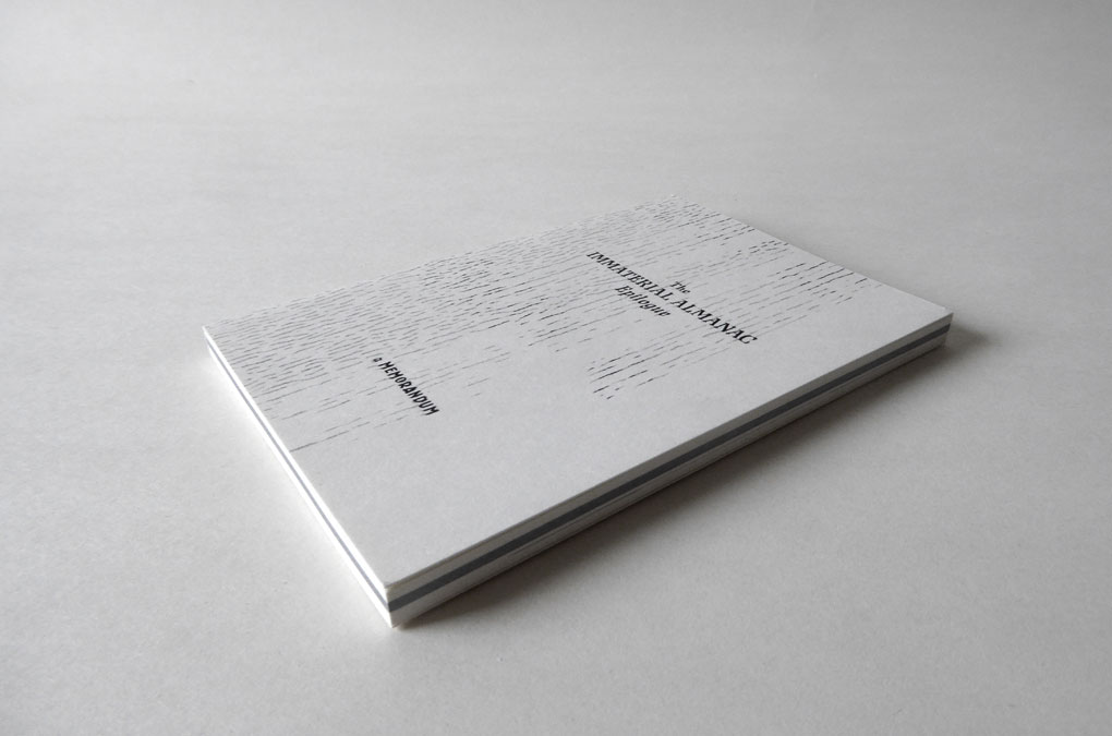 The Immaterial Almanac, Cover design