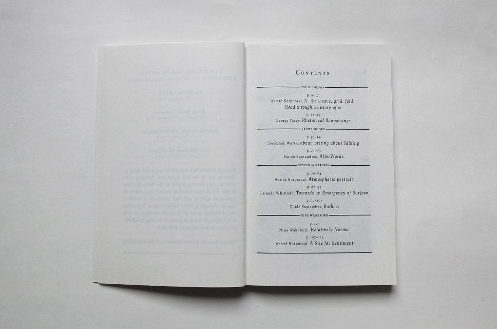 The Immaterial Almanac, Design/Layout