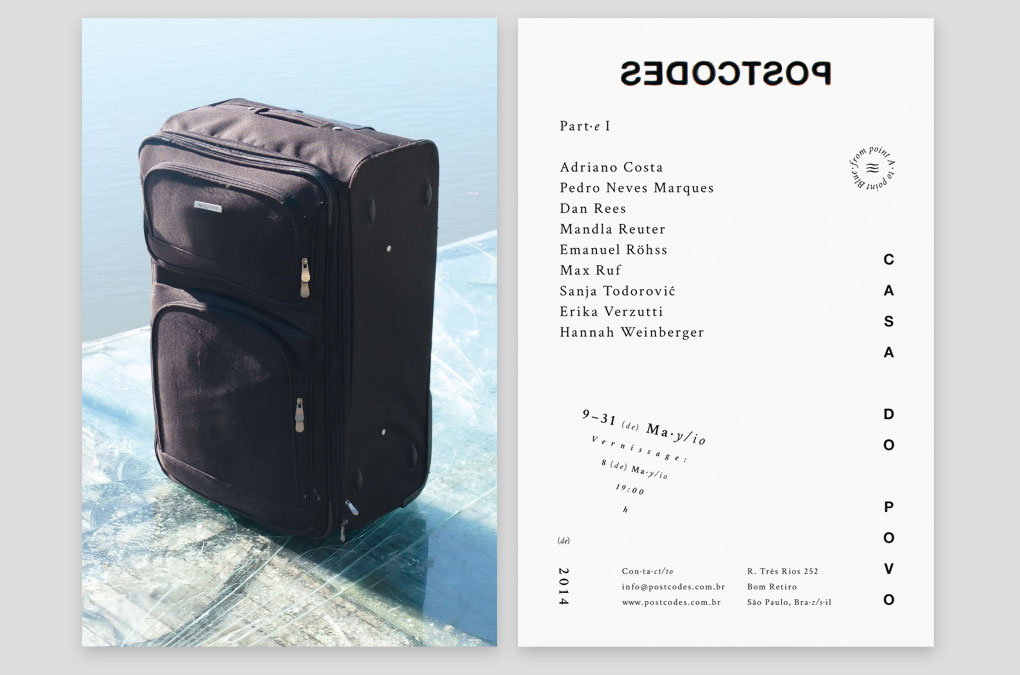 Postcodes, Invitation/flyer design/layout