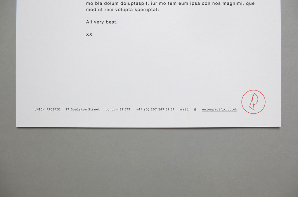 UNION PACIFIC, Letterhead