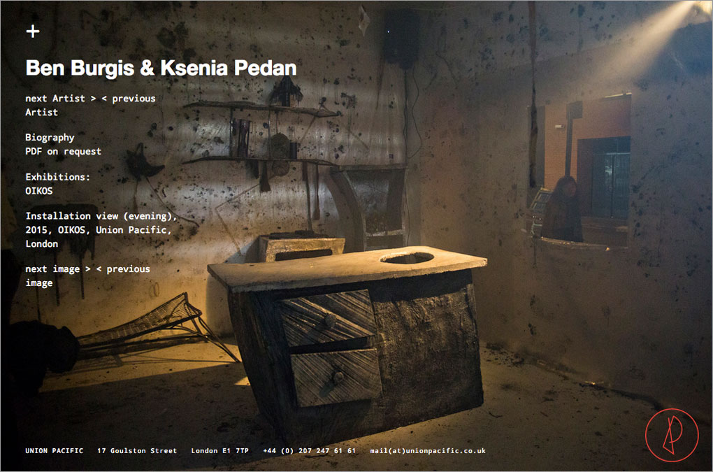 UNION PACIFIC, Webdesign