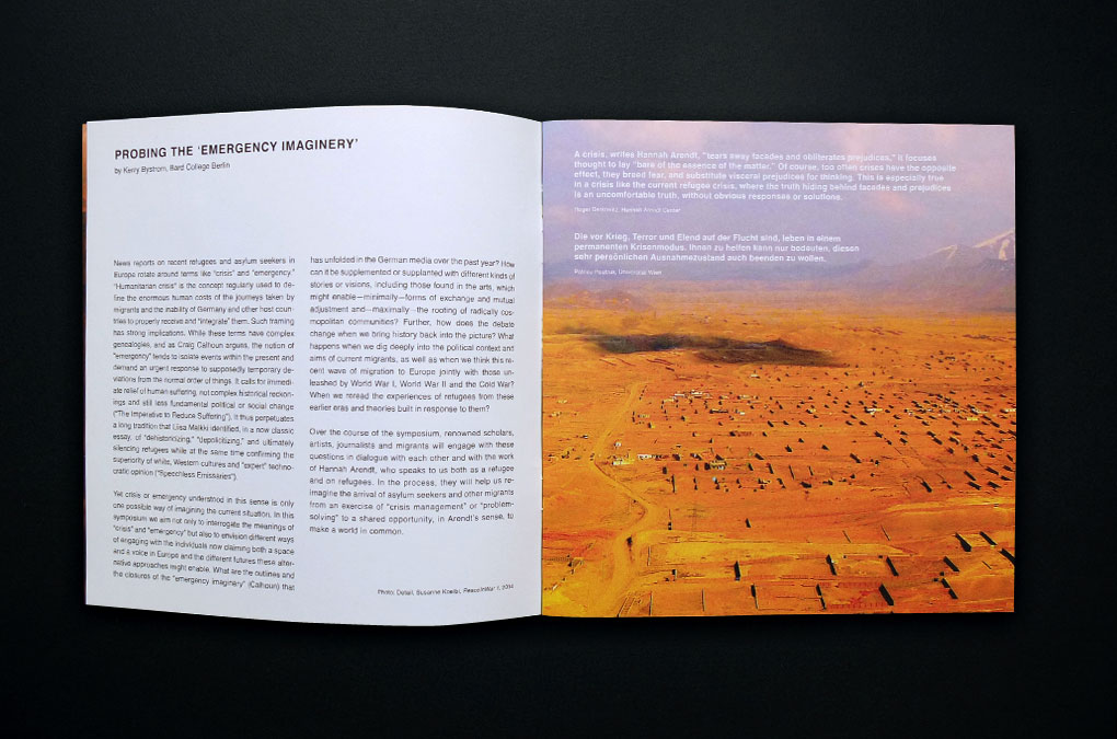 Thinking Beyond Crisis, Design/layout